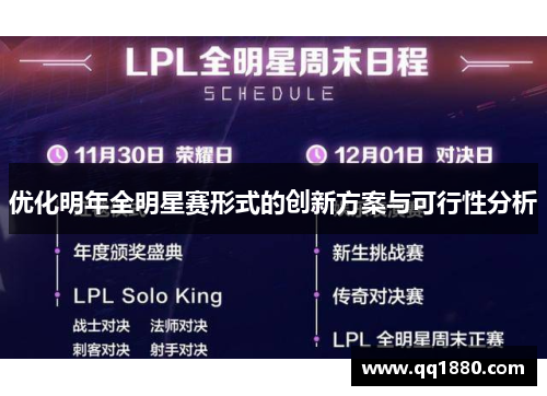 优化明年全明星赛形式的创新方案与可行性分析